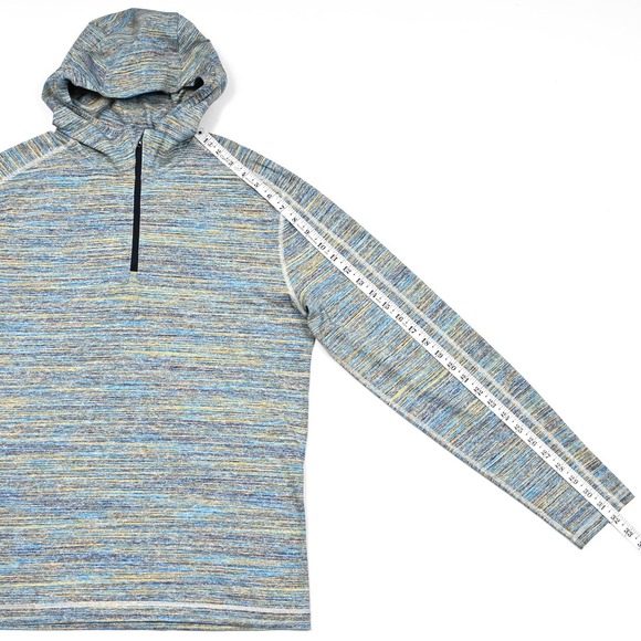 Lululemon Surge Warm Sweatshirt Mens Large Blue Space Dye‎ Camo Alberta Lake - Picture 4 of 8